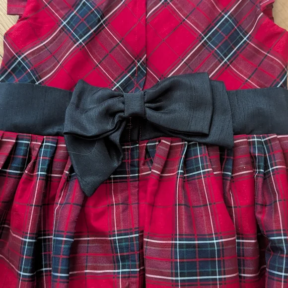Hope & Henry Red Plaid Kids Formal Dress - Picture 4 of 4